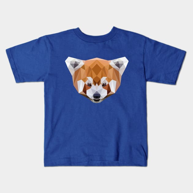 Red Panda Kids T-Shirt by MKD